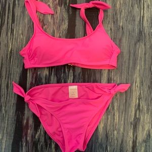 HOT PINK NWOT bathing suit